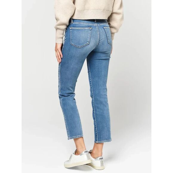 FRAME Le High Straight Sanded Seam Jean Rosemead Sand LHSTSS230 Size 30 - Picture 3 of 12